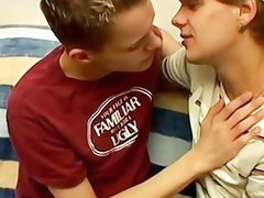 Handsome homosexuals trade blowjobs and masturbate together