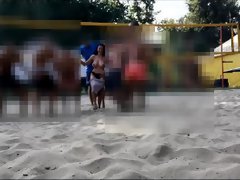 Milf Lilly completely naked teasing volleyball players