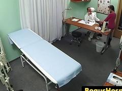 Cocksucking euro patient pussylicked by doc