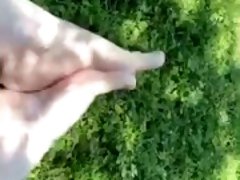 Baby oil rub down legs and feet - feet fetish